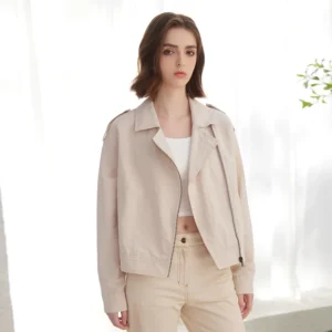 Luxury Women’s Linen Cotton Jackets Spring Autumn Short Coats