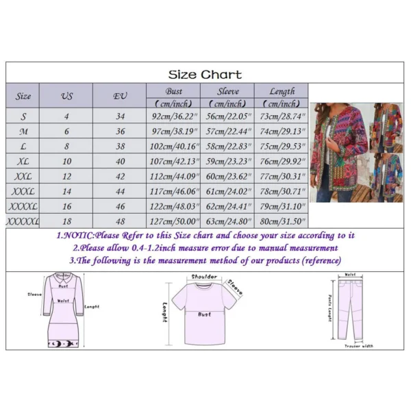 Women’s Vintage Cotton Linen Boho Cardigan Jacket Loose Outerwear - Image 6