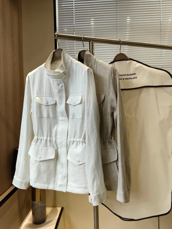 25 Spring Summer New Women's Traveller Breathable Linen Jacket Coat - Image 5