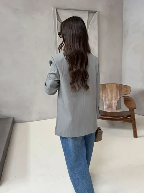 Chic Oversize Suit Jacket For Women Office Autumn Daily Wear - Image 3