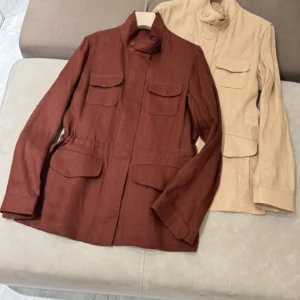 Women’s Travel Linen Jacket Lightweight Spring Summer 2025 Outerwear