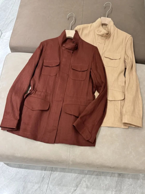 Women’s Travel Linen Jacket Lightweight Spring Summer 2025 Outerwear
