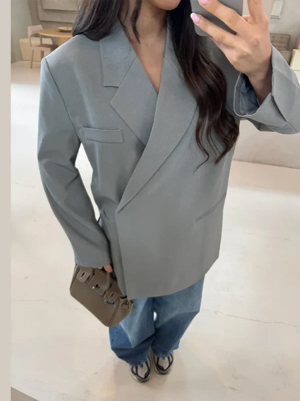 Chic Oversize Suit Jacket For Women Office Autumn Daily Wear - Image 4